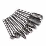 8pcs 6mm Shank Tungsten Steel Rotary Burr Set Rotary Cutter Files CNC Engraving Tool