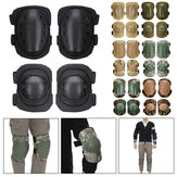 4個のオートバイの戦術的な膝の肘のパッド保護安全装置CS軍の軍事訓練
