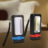 5W Hordozható COB napelemes munkalámpa USB-vel tölthető funkcióval, kültéren használható, mágnessel függeszthető, mint táborozó lámpa