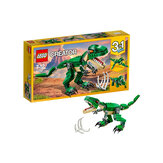 Набор для самостоятельной сборки мощных динозавров ЛЕГО Креатор 31058, Создайте игрушку птеродактиля, трицератопса и Ти-Рекса (174 детали).