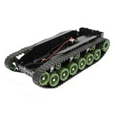 3V-9V DIY Kit absorvente de choque de chassi de tanque de robô inteligente com motor 260