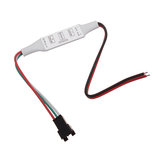 Controlador LED mini de 3 teclas para fita de luz RGB WS2811 WS2812 DC5-12V