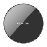 Oukitel S1 10W Ultra Thin Double Coil Qi vezeték nélküli töltő gyors töltőpad iPhone X 8 / 8Plus Samsung S8-hoz 