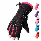 Ανδρικά γυναικεία γάντια σκι εξωτερικού χώρου, αδιάβροχα, αντιανεμικά, παχιά μοτοσικλετιστικά γάντια.