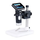 Microscopio digital portátil USB 1000X Cámara Soporte integrado de pantalla HD de 2,4 pulgadas