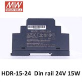 MEAN WELL HDR-15-24 15W Ultra Тонкий 0.63A 24V 15W DIN-рейка Импульсный источник питания