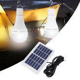 Lampe de camping portable rechargeable USB panneau solaire 7W 20 ampoules LED COB pour urgences extérieures