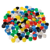 140pcs 7 Round Mixed Color Tactile Button Caps Kit For 12x12x7.3mm Tact Switch