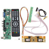 V56 Universale TV LCD Scheda Driver con Interfaccia PC/VGA/HD/USB + Invertitore di 4 Lampade Inverter + Cavo LVDS 30 Pin 2CH 8 Bit