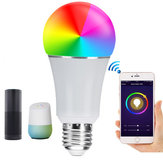 Ampoule LED intelligente E27 7W SMD5050 600LM RGBW contrôlée par WIFI via l'application pour Alexa Google Home AC85-265V