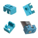 Blauwe Hotend Siliconen Hoes voor V6 PT100 Aluminium Blok 3D Printer Onderdeel