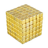 216PC 5mm Magia Golden Strong Square Buck Ball Creative Imanes Fun Giocattoli magnetici