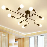 Luminária de teto lustre pendente de LED com 4/6/8 cabeças 110-240V para estudo e quarto