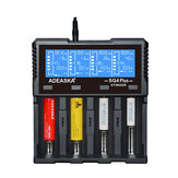 ADEASKA SQ4 Akıllı LCD Ekran USB Batarya IMR / Li-ion Ni-MH / Ni-Cd / LiFePO4 için şarj cihazı Batarya
