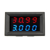 3pcs RIDEN® 0-33V 0-3A Voltímetro de Quatro Dígitos de Corrente Contínua com Display LED Vermelho + Azul