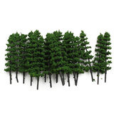 20 قطعة 1: 100 أشجار التنوب نموذج طريق القطار أخضر مشهد حديقة الشارع HO OO N