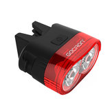 GACIRON 60LM Smart Sensor Alarme de sécurité Lampe de vélo étanche 680mAH USB RechargeablE Mounta