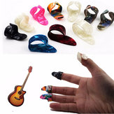 Gitar Plastik Tırnak Taşı Plectrums 3 Parmak Plectrums + 1 Baş Parmak Tırnak Plectrums