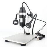 Microscope numérique 1000X/1600X Endoscope électronique USB caméra d'agrandissement avec support de levage en aluminium avec LED pour Android IOS PC