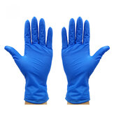 100ピース/セット青い手袋ラテックス手袋防水使い捨て手袋クリーニング手袋
