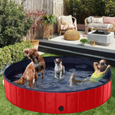 Faltbarer tragbarer PVC-Haustier-Bade- und Waschplatz für Hunde, Katzen und andere Tiere, Größe 160 * 30 cm