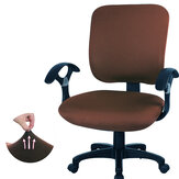 Pokrycie na krzesło biurowe CAVEEN 2-elementowe, rozciągliwe, uniwersalne pokrycie na siedzenie krzesła biurowego