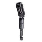 Black/Silver Magnetic Screw Drill Tip Holder Angle Magnetic Pivoting Bit Tip Holder Magnetic Screwdriver Drill Bit Drive Guide Extensions Adapter