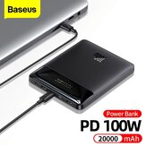 Baseus Blade 100W 74Wh 20000mAh Power Bank External Battery Power Supply with 100W Type-C*2 & 30W USB-A*2 Fast Charging for iPhone 12 13 14Pro for Huawei Mate50 for Samsung Galaxy S23 for Oppo Reno9