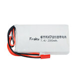 Batterie LiPo 7.4V 2S 2000mAh 8C compatible pour l'émetteur Frsky ACCST Taranis Q X7