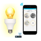 LUSTREON E26/E27 Умный адаптер Smart Light Bulb Лампа Держатель работает с Amazon Alexa AC100-240V