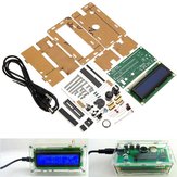LCD 1602 DC 5V DIY Electronic Clock Kit Temperature Alarm Function With Acrylic Shell