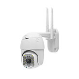 GUUDGO 4X zoomos 32LED 1080P HD Wifi IP biztonsági kamera kültéri fény- és hangriasztóval, éjjellátóval, vízálló