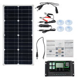 250W Maksymalny zestaw przenośnego panelu słonecznego z podwójnym ładowarką DC USB z pojedynczym kryształowym elastycznym panelem słonecznym o mocy słonecznej wraz z kontrolerem słonecznym 60A/100A