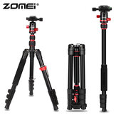 Zomei M5 Seyahat Kamerası Tripodu Hafif Alüminyum Tripod Kompakt Taşınabilir Stand 360 Derece Küre Kafa ve Taşıma Çanta Kılıfı