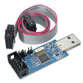 3.3V / 5V USBASP USBISP AVR Programmer Downloader USB ISP ASP ATMEGA8 ATMEGA128 Support Win7 64K Over-Current Protection Function With Download Cable