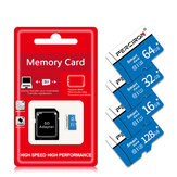 Cartão de memória Perciron 16GB 32FB 64GB 128GB 256GB Classe 10 TF Micro SD de alta velocidade com adaptador SD Card para smartphone, tablet, câmera