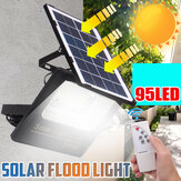 Solar Powered 95LED utcai lámpa szabadban áradásvilágítóval és távvezérlővel
