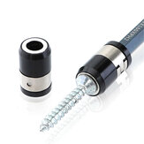 Anel magnetizador universal Drillpro de 21 mm em aço magnético para bits de chave de fenda de 6,35 mm