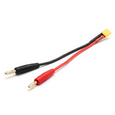 5pcs XT30 Connector to Banana Plug 4mm Battery Connectors Charging Cable 12CM