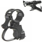 Soporte para linterna de bicicleta de 360 grados con clip abrazadera y soporte ajustable para lámpara de luz