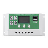 Kontroler ładowania paneli słonecznych i baterii USB 10/20/30A 12V 24V z ładowarką adaptera LCD