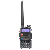 5Pcs BAOFENG UV-5R Radio Transmisor Portátil de Doble Banda Walkie Talkie, Enchufe de EE. UU.