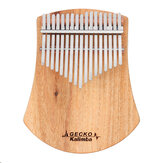 GECKO K17CAS 17 teclas de madera de alcanfor Kalimba pulgar Piano con bolsa de set