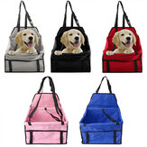 Tragbare Hundetransporttasche für das Auto mit Sicherheitsgurt, wasserdichter Mesh-Korb zum Aufhängen für Welpen und Katzen.