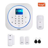 GUUDGO Tuya APP Smart WiFi GSM Home Security Alarmsysteem Sensor Alarm 433MHz Compatibel Met Alexa Google Thuis IFTTT