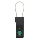 Cadeado de impressão digital Armário biométrico inteligente Bagagem Mala Fechadura da porta Carregamento USB