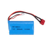 7,4 V 1800mAh 10C 2S T Plug Li-ion Batterij voor RBRC RB1277A 1/12 RC Vehicels Model