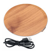Bakeey 20W Qi Wood Grain Wireless Charger Pad Quick Fast Charger Base Plate for Samsung Huawei 