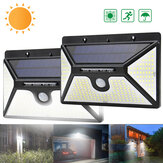 ARILUX 218 LED 태양 에너지 전원 PIR 모션 감지기 벽 조명 야외 활동 정원 조명 방수