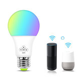 AC100-240V 4.5 W E27 RGB WIFI Inteligente LED Lâmpada remoto Trabalho Lâmpada de Controle de Voz Com Amazon Alexa Google